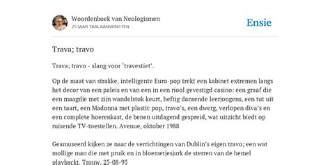 travo betekenis|travo Nederlands woordenboek